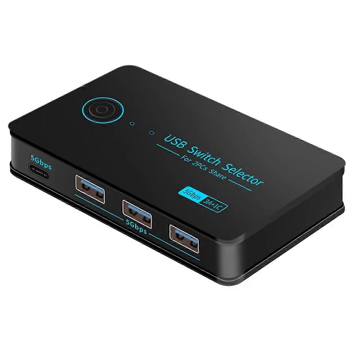 Neuer Usb 3.0 Kvm-switch Mit Hotkey-umschalter Für Pc, Tastatur, Maus Und Drucker