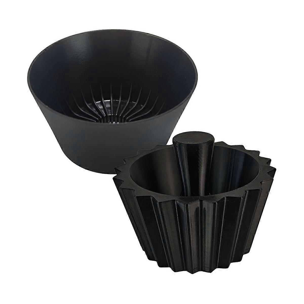 Kaffeefilter, Kaffeefilterbecherpresse, Handgerät, Heißwasserfunktion Für Die Küche – Schwarz