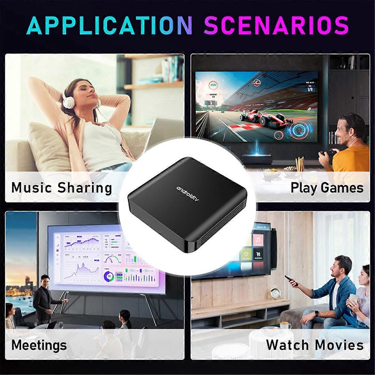 Tv98 Atv Plus Smart Tv Box Media Player Set Top Box Eu-stecker 1g+8g--