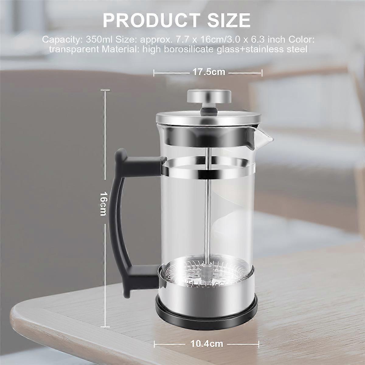 Kaffeekanne, Kaffeekanne Aus Edelstahl Und Glas, Zur Zubereitung Von Tee