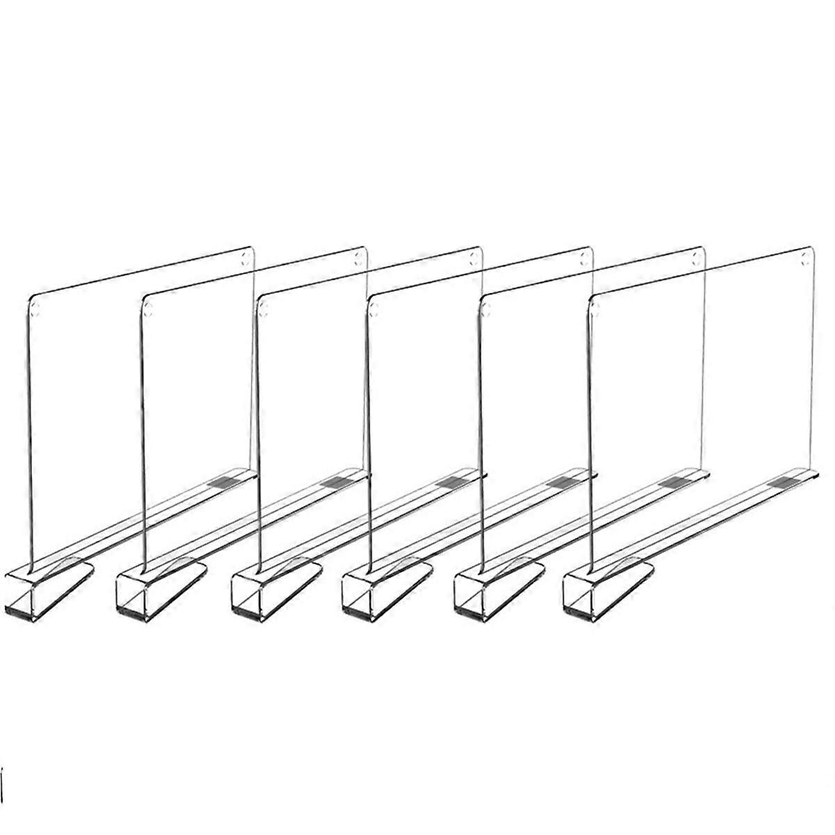 6 Stück Regaleinteiler Für Die Kleiderschrankorganisation