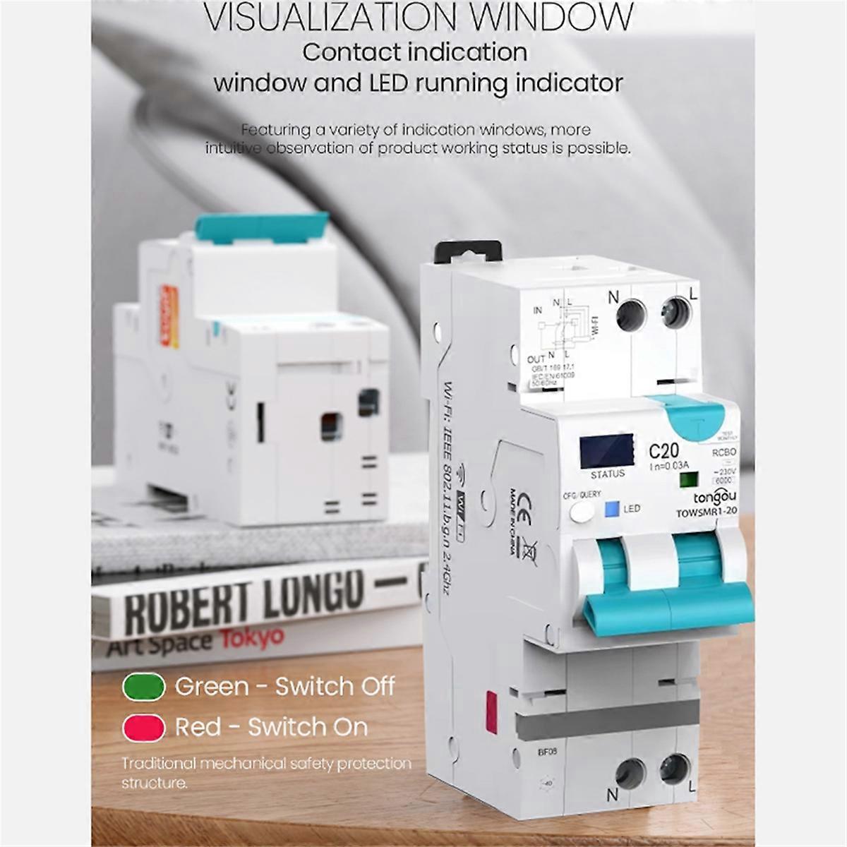 Tuya Wifi Smart-leistungsschalter 20a-40a--