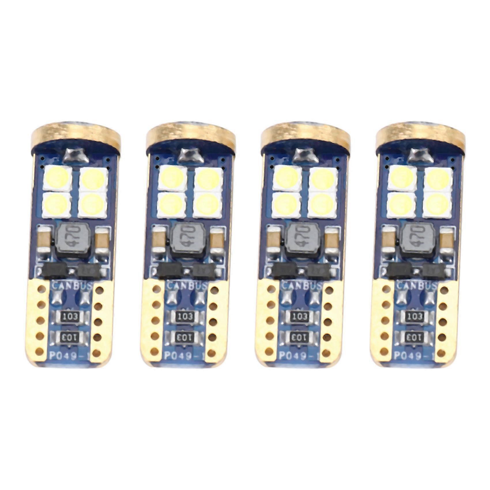 T10 168 Led-autolampe 4 Stück 194 W5w 12-smd 3030 Chipset Led-lampen