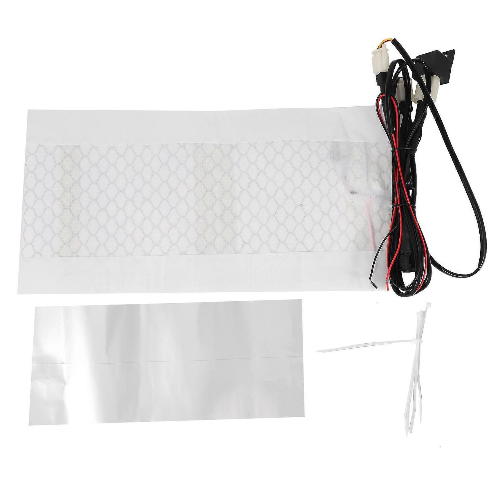 12v Universal-motorradsitzheizung Mit Schalter Und Carbonfaser-sitzkissen