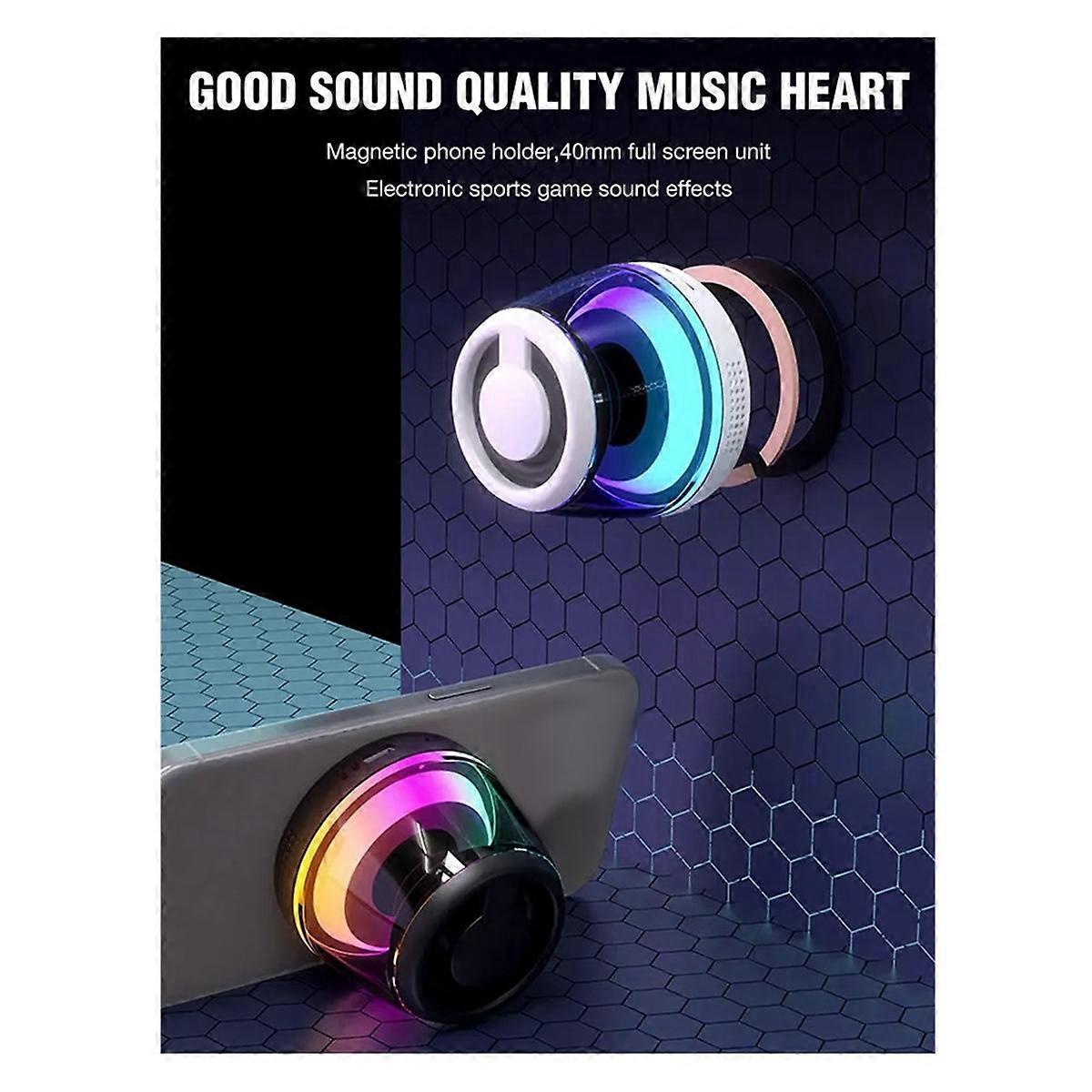 Magnetischer Bluetooth-lautsprecher Mit Rgb-beleuchtung, Tragbare Soundbox, A--