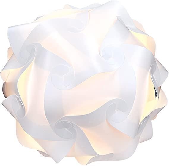 Puzzle-lampenschirm – Iq Decken- Oder Nachttischleuchte – Weißes Licht – Xl-größe – 30 Teile, 15 Modelle – Ca. 25 Cm Durchmesser