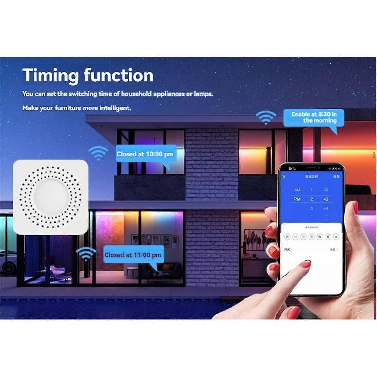 Wifi-relais-schaltmodul 5a 4-kanal Ac100-240v--