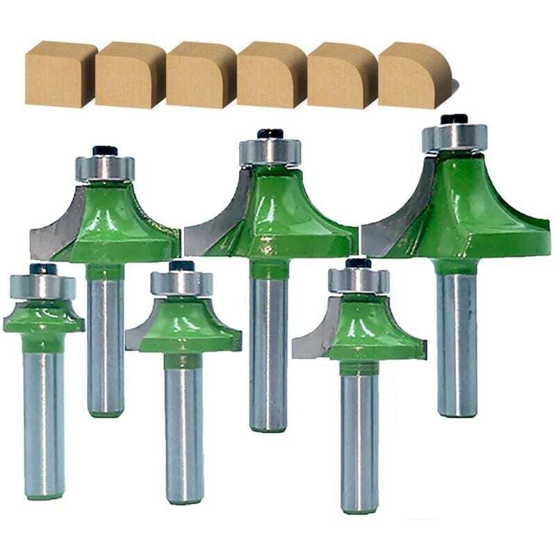 6 Kreisförmige Hartmetallfräser, Durchmesser 8 Mm, Zylindrischer Schaft, Für Fräsmaschinen Und Oberfräsen, Rückstossarme Konstruktion, Robust Und Präzise