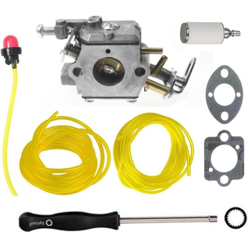 Vergaser C1m-h58 Für Motorsägen Mit 38 Cm³ Und 46 Cm³ – Inkl. Dichtringen Und Kraftstoffschlauch