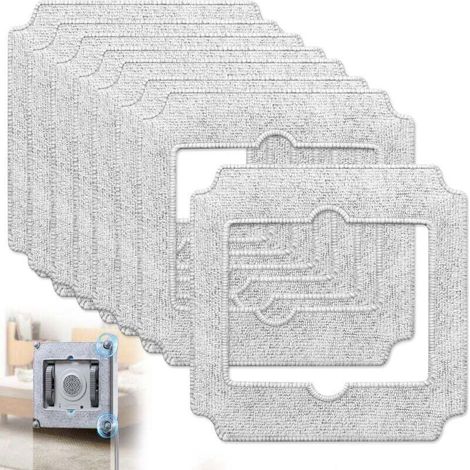 Mikrofasertücher Für Fensterreinigungsroboter – Set Aus Hochsaugfähigen Ersatzmikrofasertüchern Zum Streifenfreien Wischen Von Glas, Spiegeln Und Glatten Oberflächen