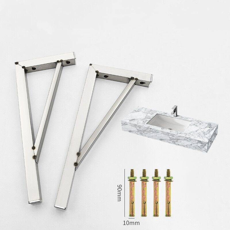 2 X Unsichtbare Arbeitsplattenhalter – Diskrete Befestigung, Maximale Traglast 25 Kg, Kompatibel Mit Holz, Mdf Und Spanplatten, Einfache Montage Ohne Bohren