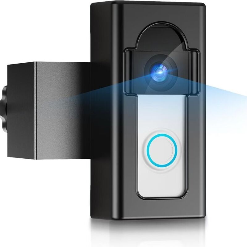 Halterung Für Kabellose Video-gonge, Verstellbarer Halter Mit Bohrlochfreiem Adapter Und Zubehör – Kompatibel Mit Allen Smart-gongs (z. B. Ring, Doorbird, Eufy Usw.)