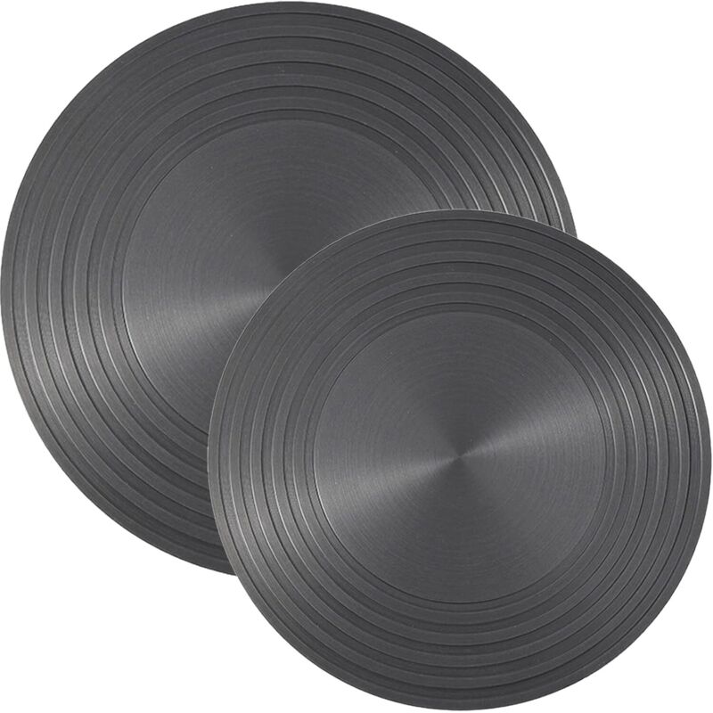 2er-set Wärmeverteiler Für Gas-kochplatten – Wärmeverteiler Mit Durchmessern 23,6 Cm Und 27,9 Cm – Passend Für Standardbrenner, Gleichmäßige Wärmeverteilung, Ideal Für Töpfe Und Pfannen