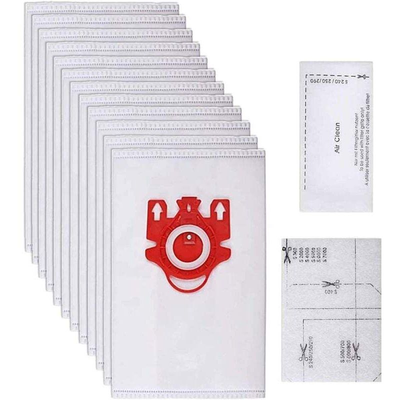 Universelle Hyclean-3d-staubsaugerbeutel Mit Hochleistungsfilterung – 12er-pack, Kompatibel Mit Miele-serien F, J Und M, 3-stufige Filterung, Geringer Luftwiderstand, Ideal Für Feinstaub Und Allergene