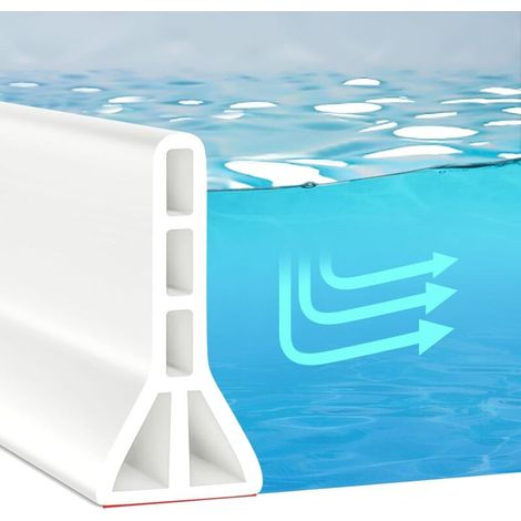 Hochleistungs-falt-duschwand – Wasserdichte Trennwand Für Nass-/trockenbereich, Dichtungsprofil Für Duschtassen, Leckageschutzsystem, Montagefreundlich Ohne Bohren