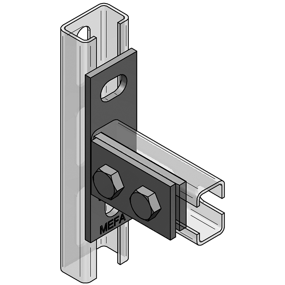 Stirnplatte C-profil 35 Längs Für C-profil 35, Stex 35 Gvz