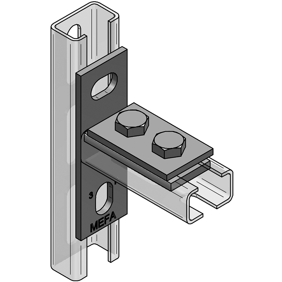 Stirnplatte C-profil 35 Quer Für C-profil 35, Stex 35 Gvz