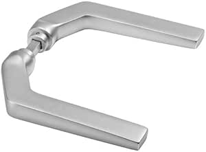 Amf Türdrücker 15453 Modern Gekröpft Aus Silberfarbig Eloxiertem Leichtmetall