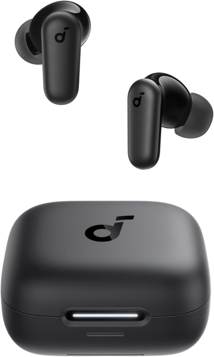 Soundcore P30i Drahtloser Bluetooth-kopfhörer Mit Geräuschunterdrückung De Anker, Leistungsstarke Und Intelligente Geräuschunterdrückung, Kräftiger Bass, 45 Stunden, 2-in-1 Tasche Und Handyhalterung,
