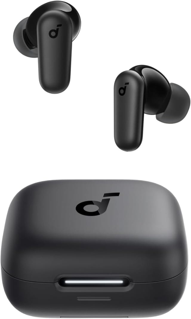 Soundcore P30i Drahtloser Bluetooth-kopfhörer Mit Geräuschunterdrückung De Anker, Leistungsstarke Und Intelligente Geräuschunterdrückung, Kräftiger Bass, 45 Stunden, 2-in-1 Tasche Und Handyhalterung,