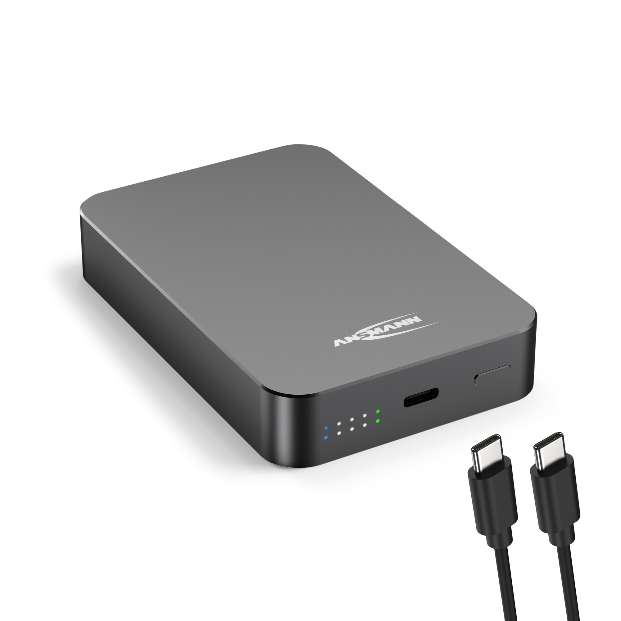 Ansmann Magsafe Powerbank 10000 Mah, Kabellose Powerbank Mit Usb C Für Iphone