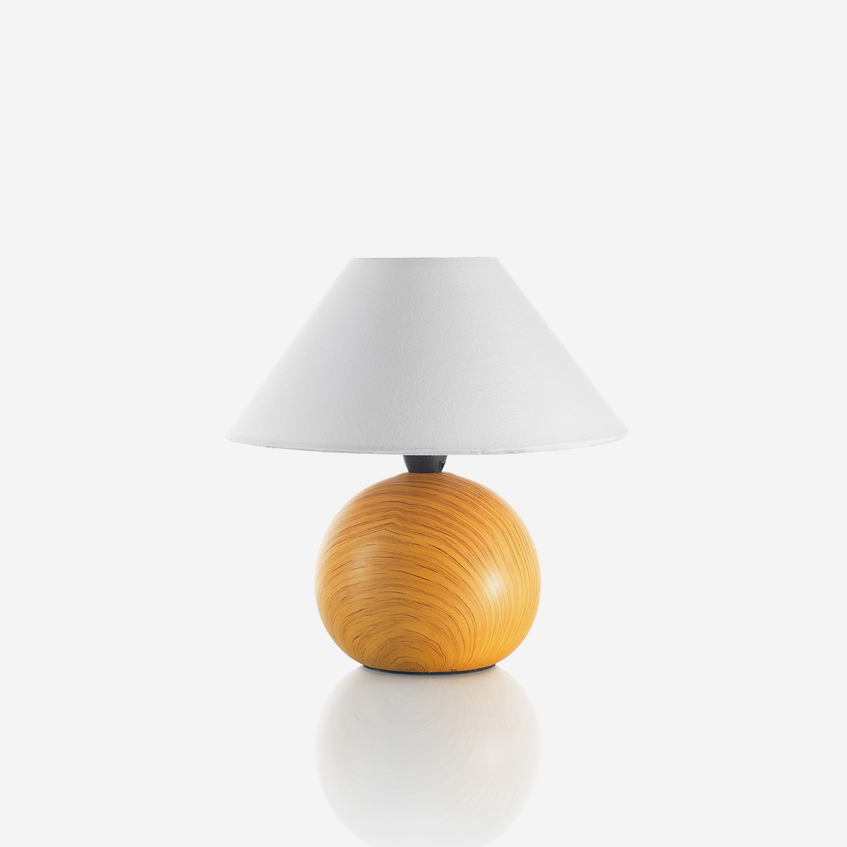 Tischlampe Aus Keramik Mit Stoffschirm Eclissa - Natur