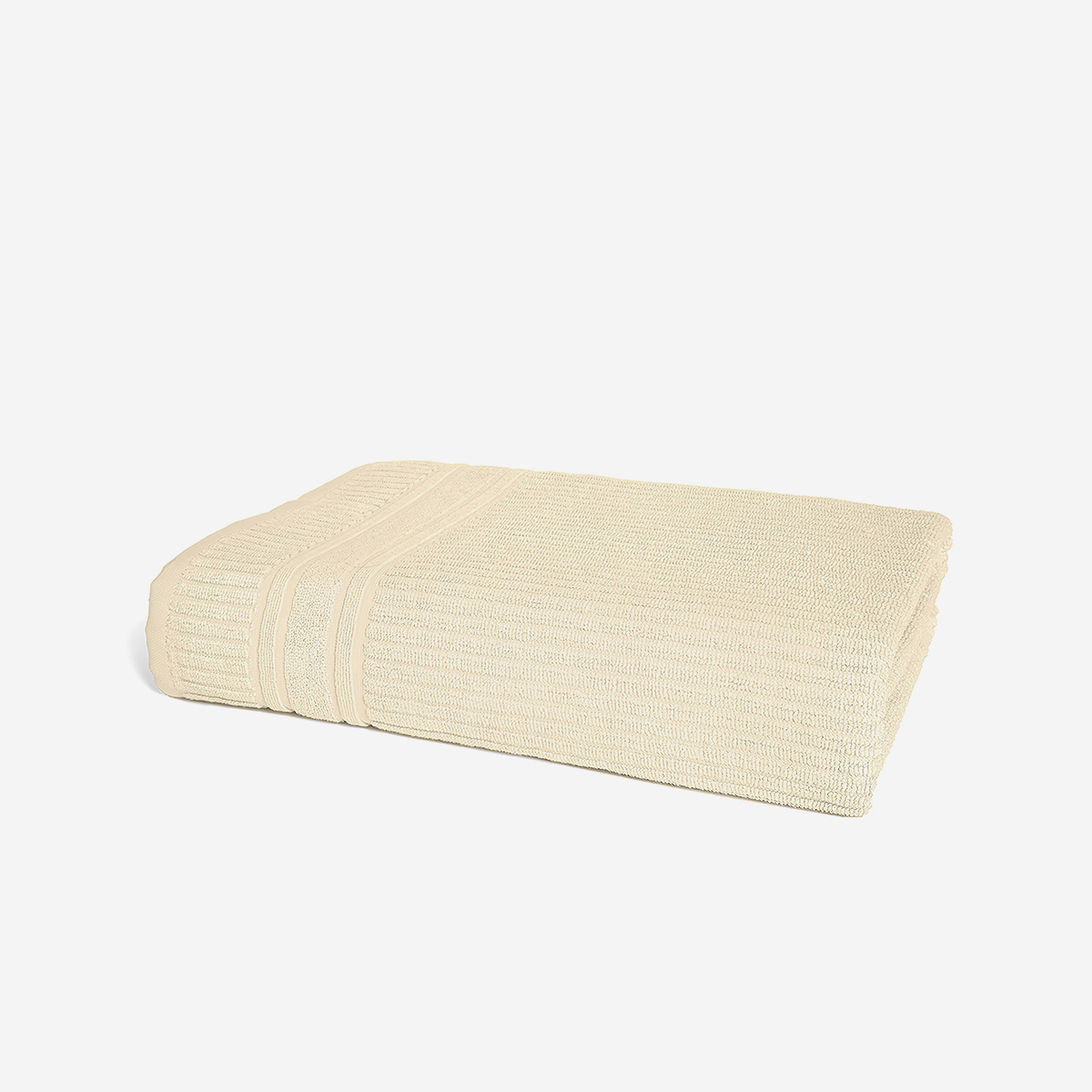 100% Baumwoll-badetuch Für Strand Und Bad, 100x150 Cm, Arlo - Beige