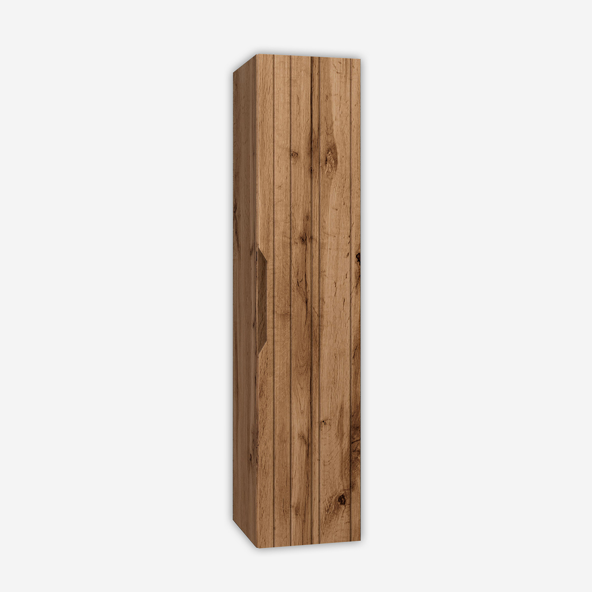 Solmira 160 Wandhängende Badezimmer-kommode Aus Mdf, Beidseitig Nutzbar - Eiche