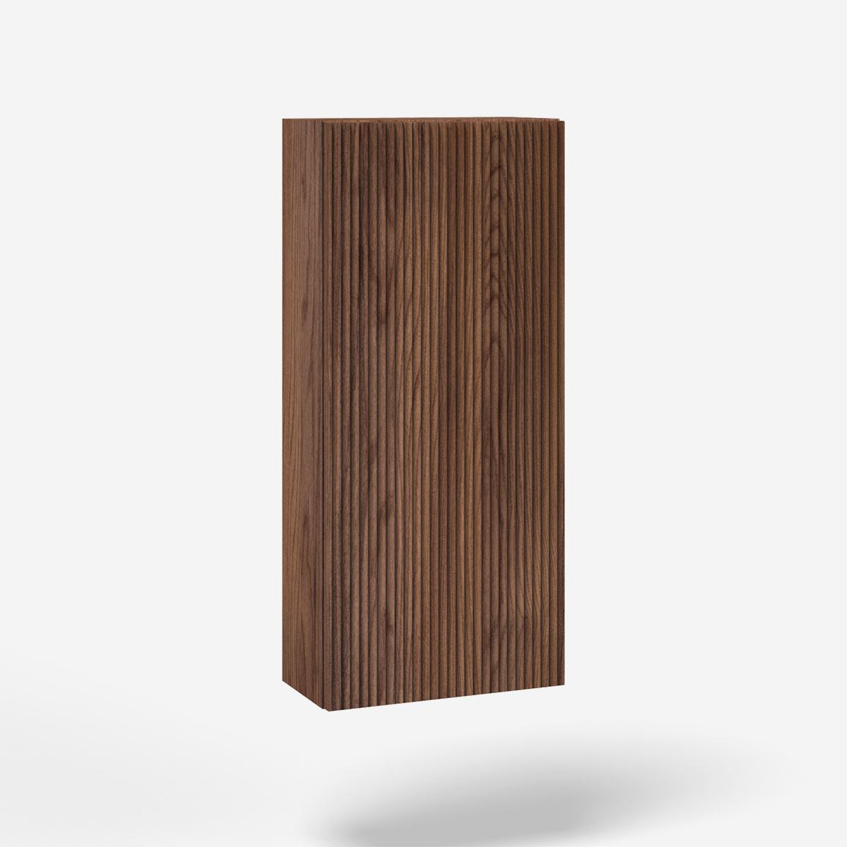 Wandhängender Badezimmerschrank Mit Push-to-open Tür, Reversibel – Modell Venere - Dunkelbraun