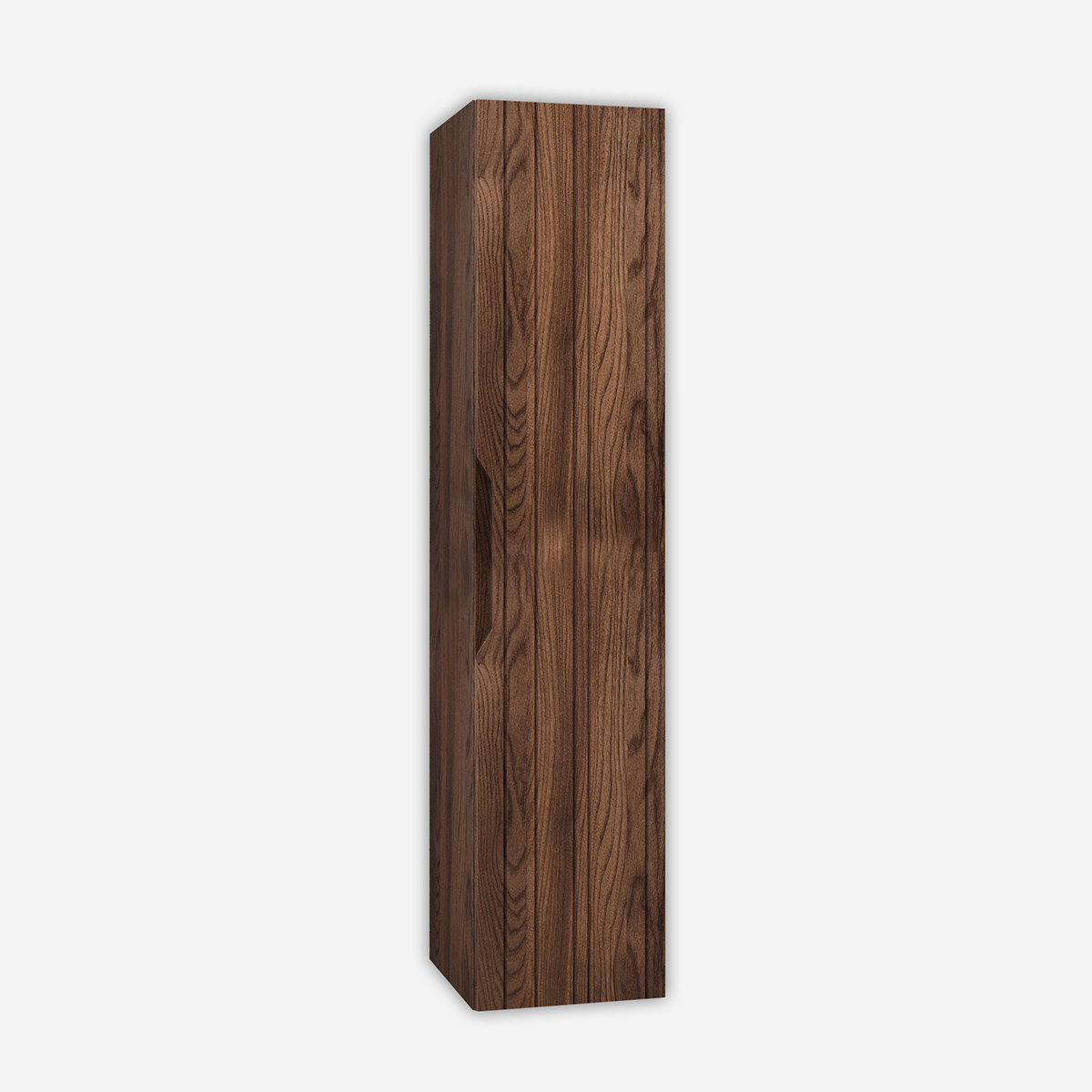 Solmira 160 Wandhängende Badezimmer-kommode Aus Mdf, Beidseitig Nutzbar - Dunkelbraun