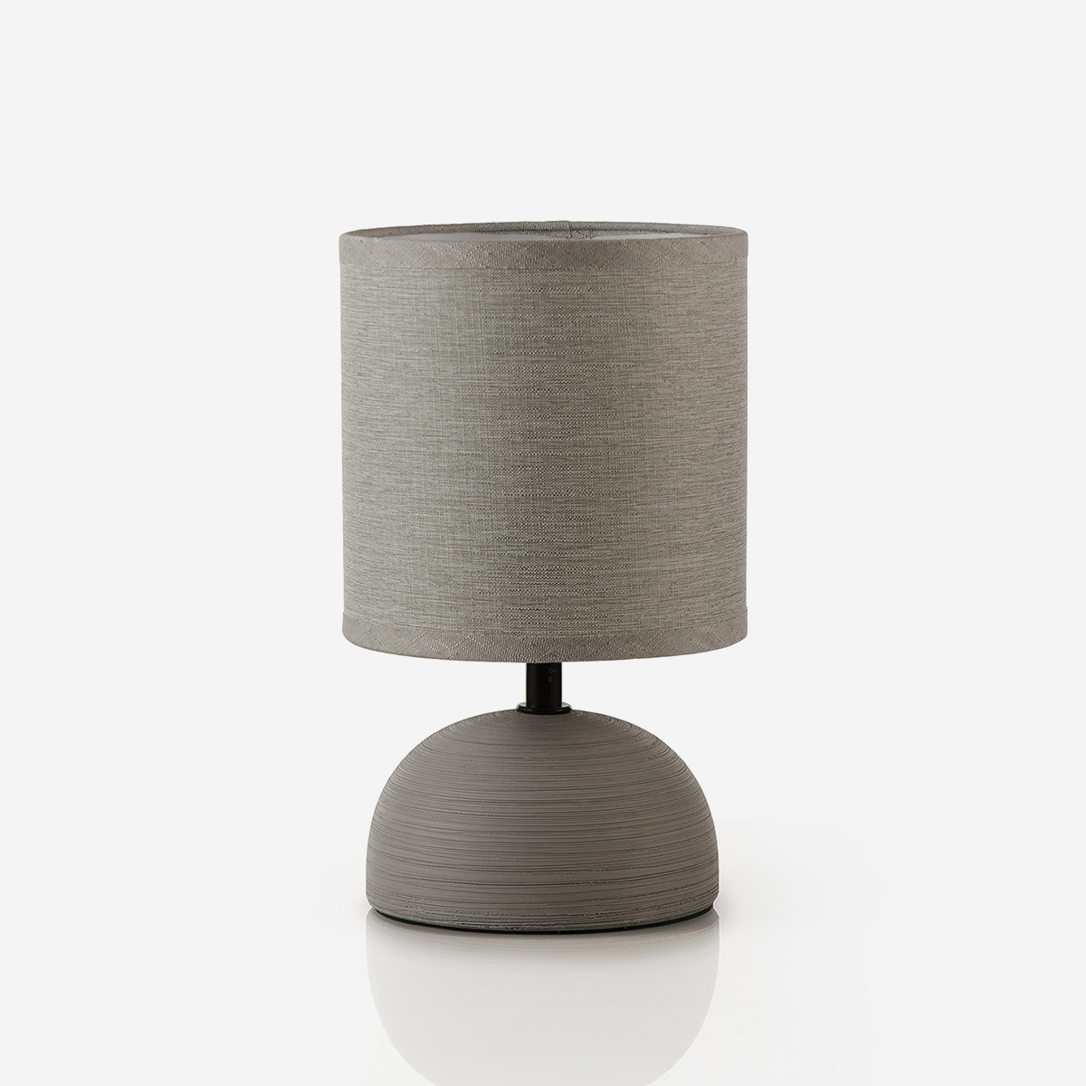 Aurilia Tischlampe Aus Keramik Und Stoff - Grau