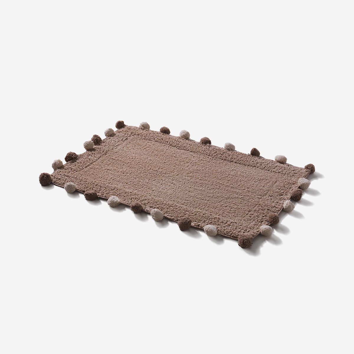 Antirutsch Badezimmerteppich Aus Baumwolle 50x80 Cm Elun - Taubengrau