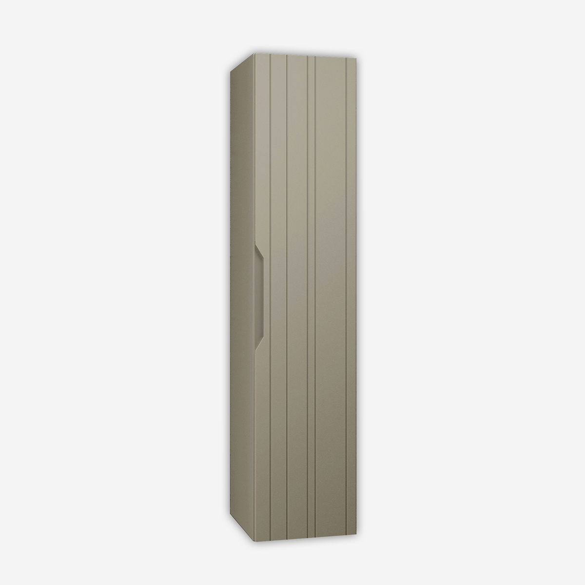 Solmira 160 Wandhängende Badezimmer-kommode Aus Mdf, Beidseitig Nutzbar - Taubengrau