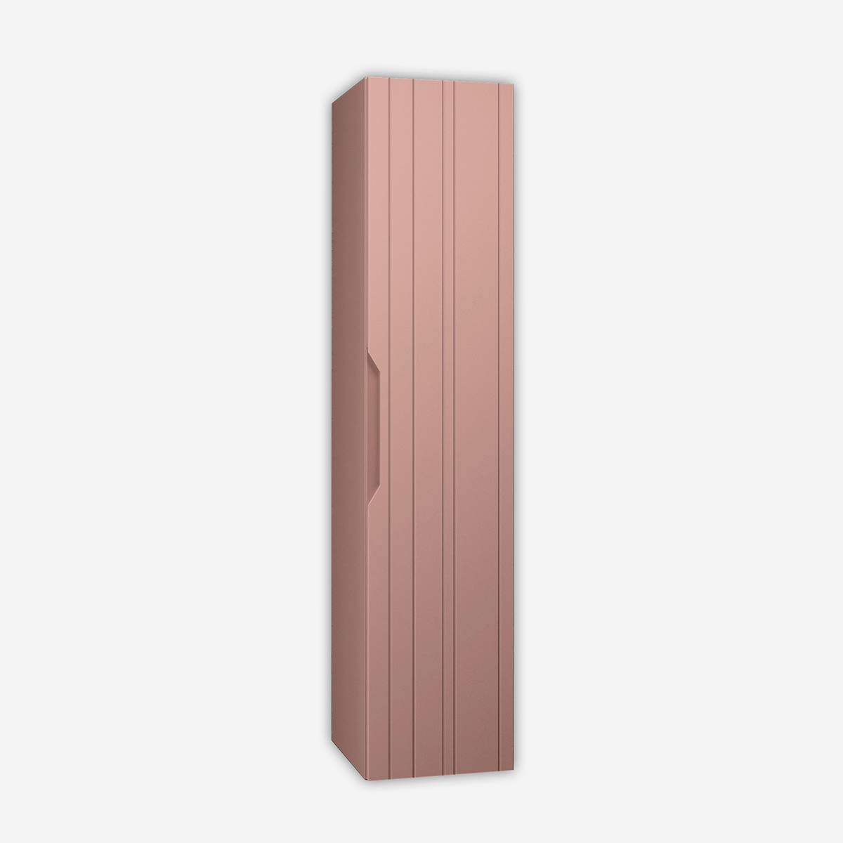 Solmira 160 Wandhängende Badezimmer-kommode Aus Mdf, Beidseitig Nutzbar - Pink