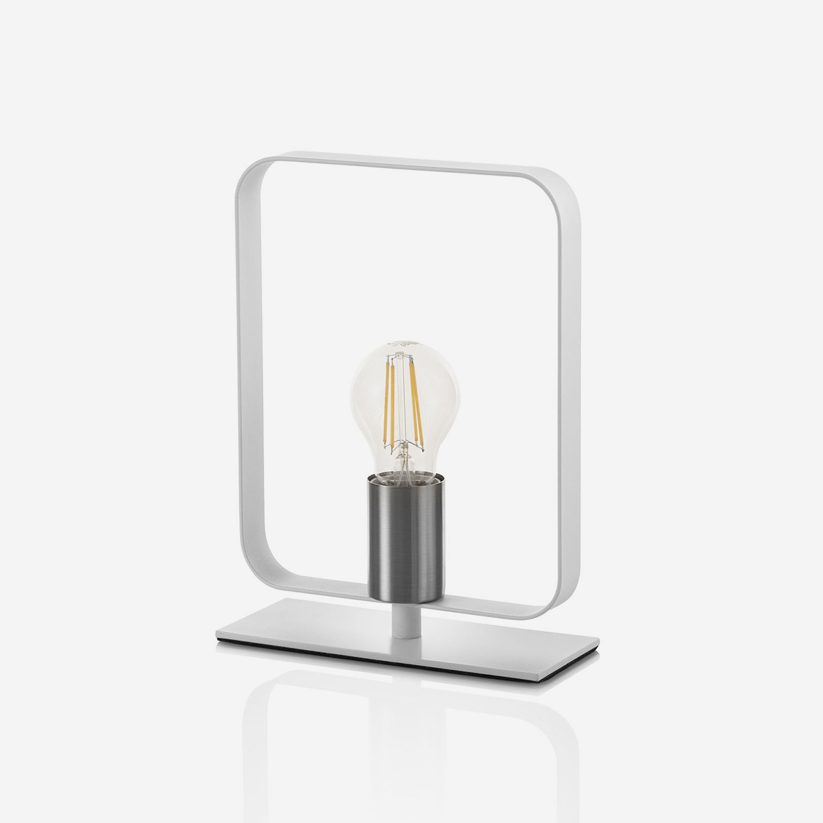 Moderne Tischlampe Aus Metall Mit Minimalistischem Helm-design - Weiß