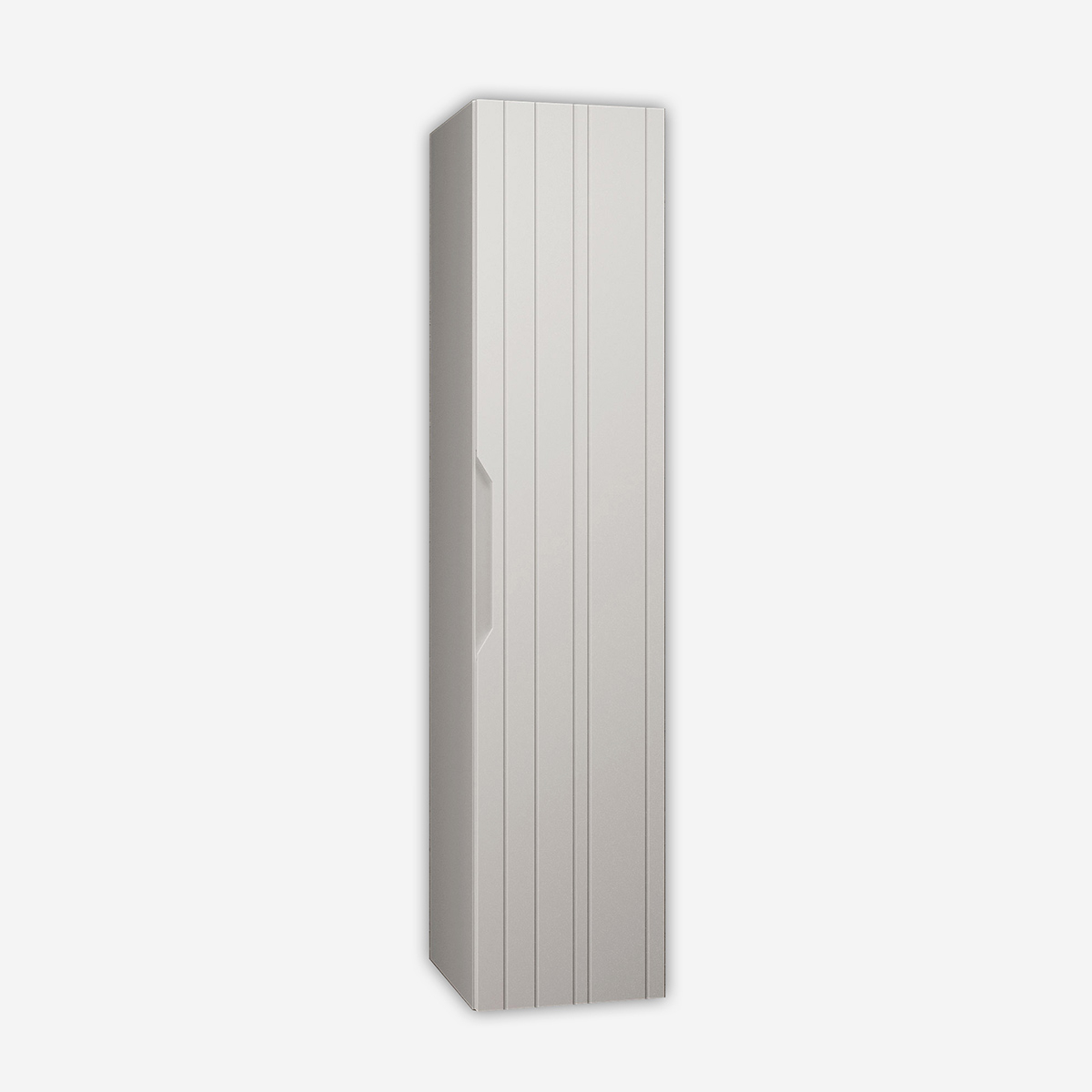 Solmira 160 Wandhängende Badezimmer-kommode Aus Mdf, Beidseitig Nutzbar - Weiß