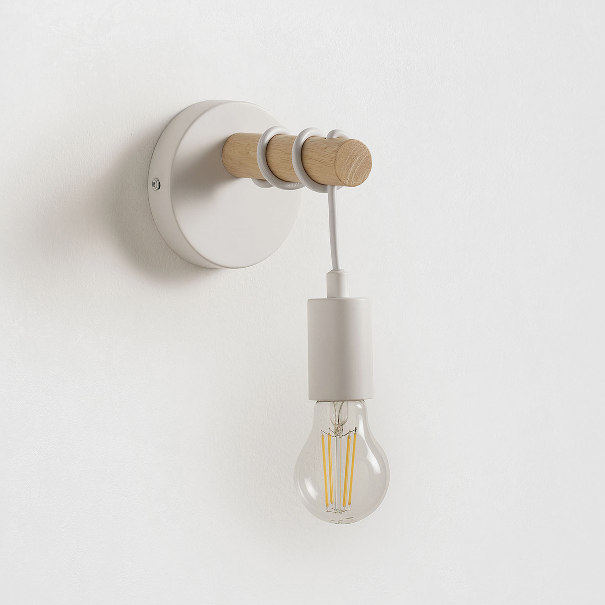 Minimalistische Wandapplikation Chloe Aus Metall Und Holz