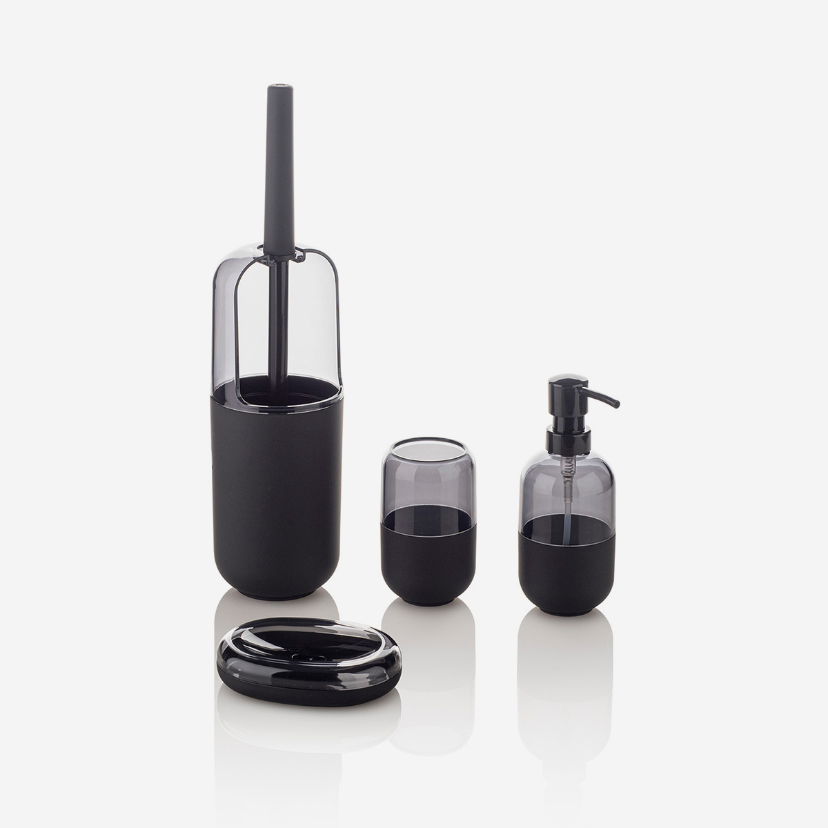 4-teiliges Badezimmer-accessoire-set Aus Abs Und Gummi Von Idra