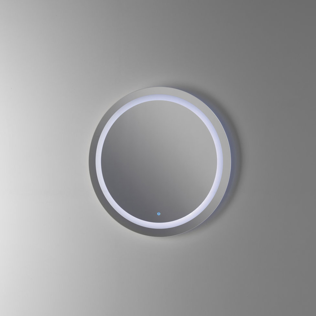 Runder Led-touch-spiegel Fürs Badezimmer, Made In Italy Ring