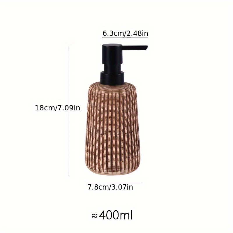 Eleganter 400-ml-seifenspender Aus Keramik – Freistehendes Modell, Geeignet Für Bad Und Küche. – Aquaforge