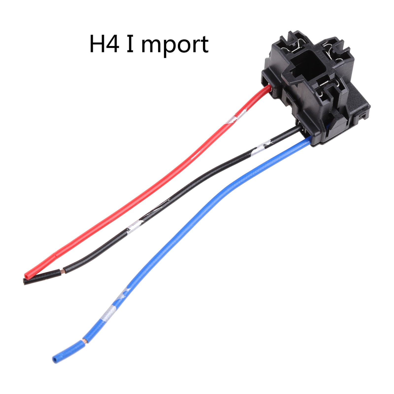 Hochwertige H4-halogenlampenfassung Für Auto-, Lkw-, Boots- Oder Schiffsscheinwerfer, Stromanschluss Und Kabelbaum – Aquaforge