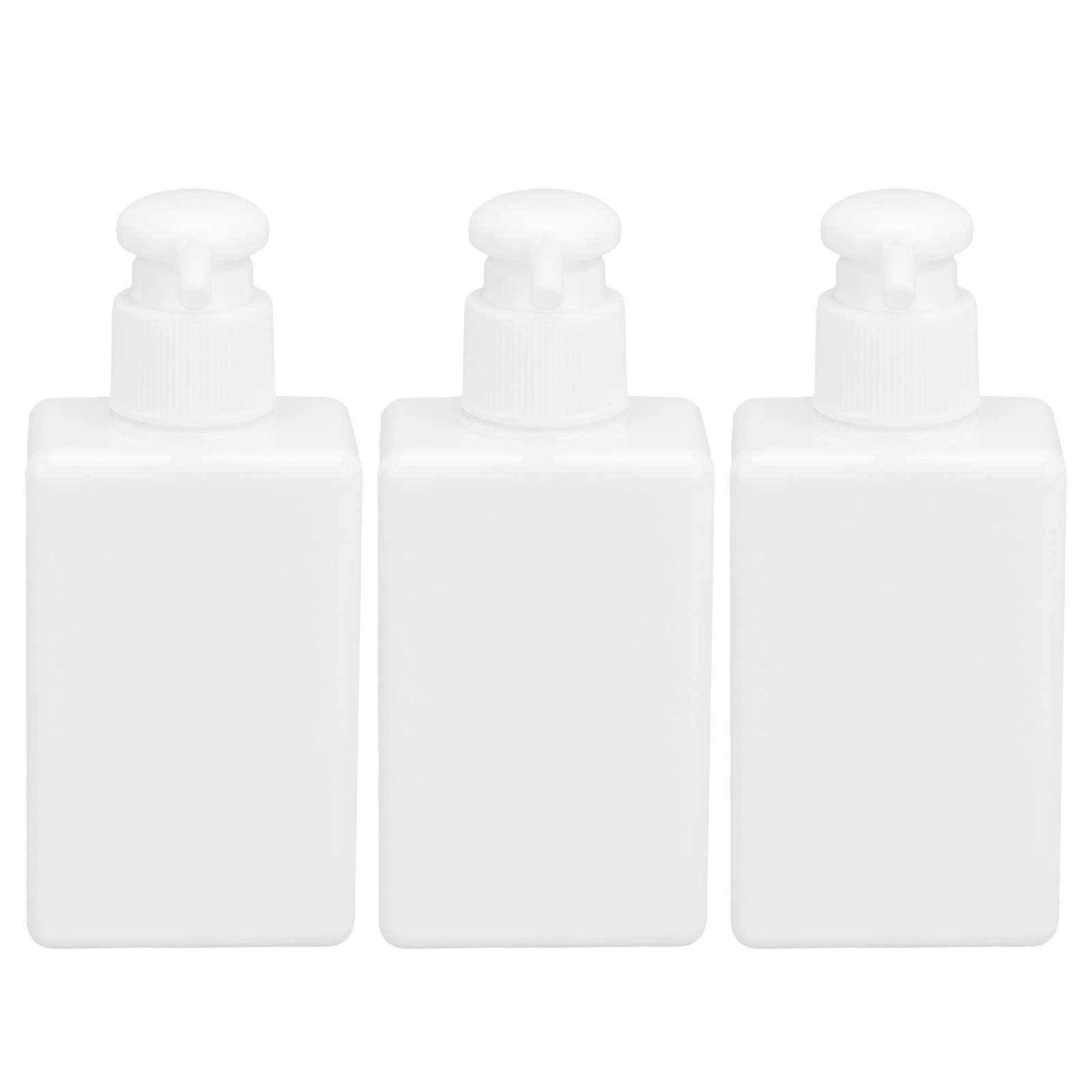 Set Mit 3 Leeren 150-ml-kunststoff-pumpflaschen Für Shampoo, Duschgel Und Lotion – Aquaforge