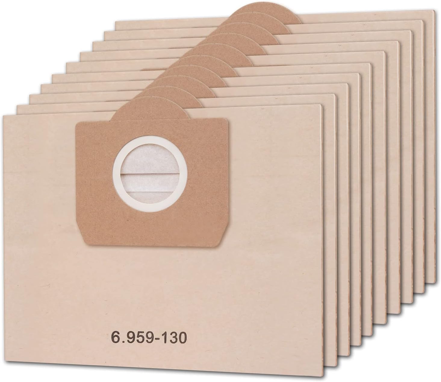 Packung Mit 10 Ersatz-papierfilterbeuteln Für Kärcher Staubsauger 6.959-130.0 Wd3 Wd3p Mv3 A2204 A2254 A2604, Kompatibel Mit Nass- Und Trockensaugern. – Aquaforge