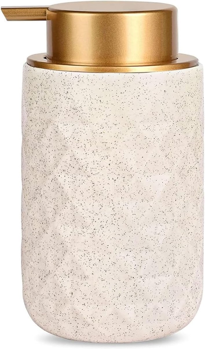Keramik-schaumseifenspender, Pumpspender Für Schaumseife, Keramikspender, Handseifenflaschen Fürs Badezimmer (beige) - Aquaforge