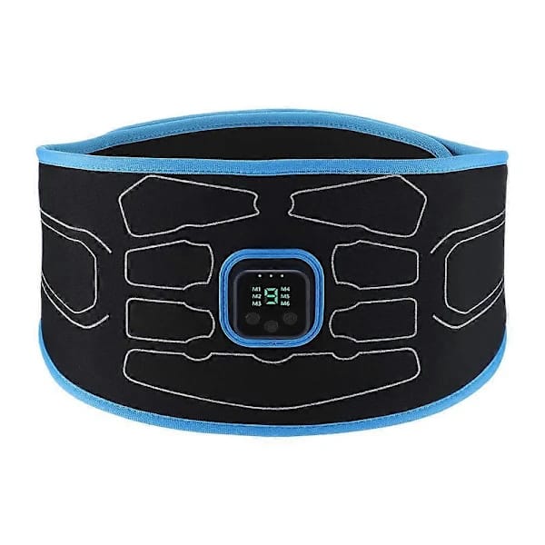 Ems-gerät Zur Bauchmuskelstimulation – Intelligenter Fitnessgürtel Zur Körperformung (blau) – Aquaforge