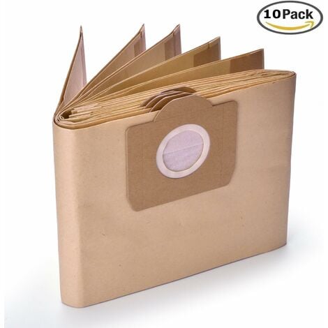 Packung Mit 10 Papier-staubsaugerbeuteln 6.959-130.0 A 2201/2204/2504 Kompatibel Mit Kärcher Wd3 Wd3p /nc/-aquaforge Nass- Und Trockensaugern