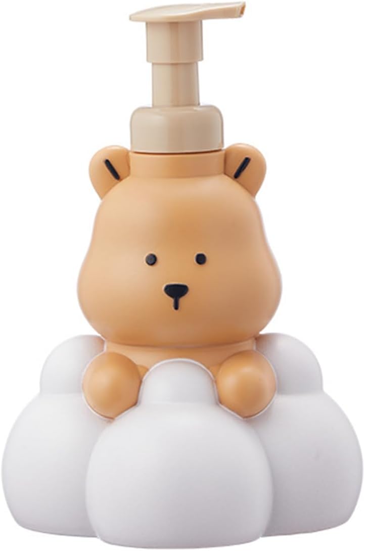 Nachfüllbarer Spender Für Schaumseife Und Shampoo, Verziert Mit Einem Teddybären, 250 Ml - Aquaforge
