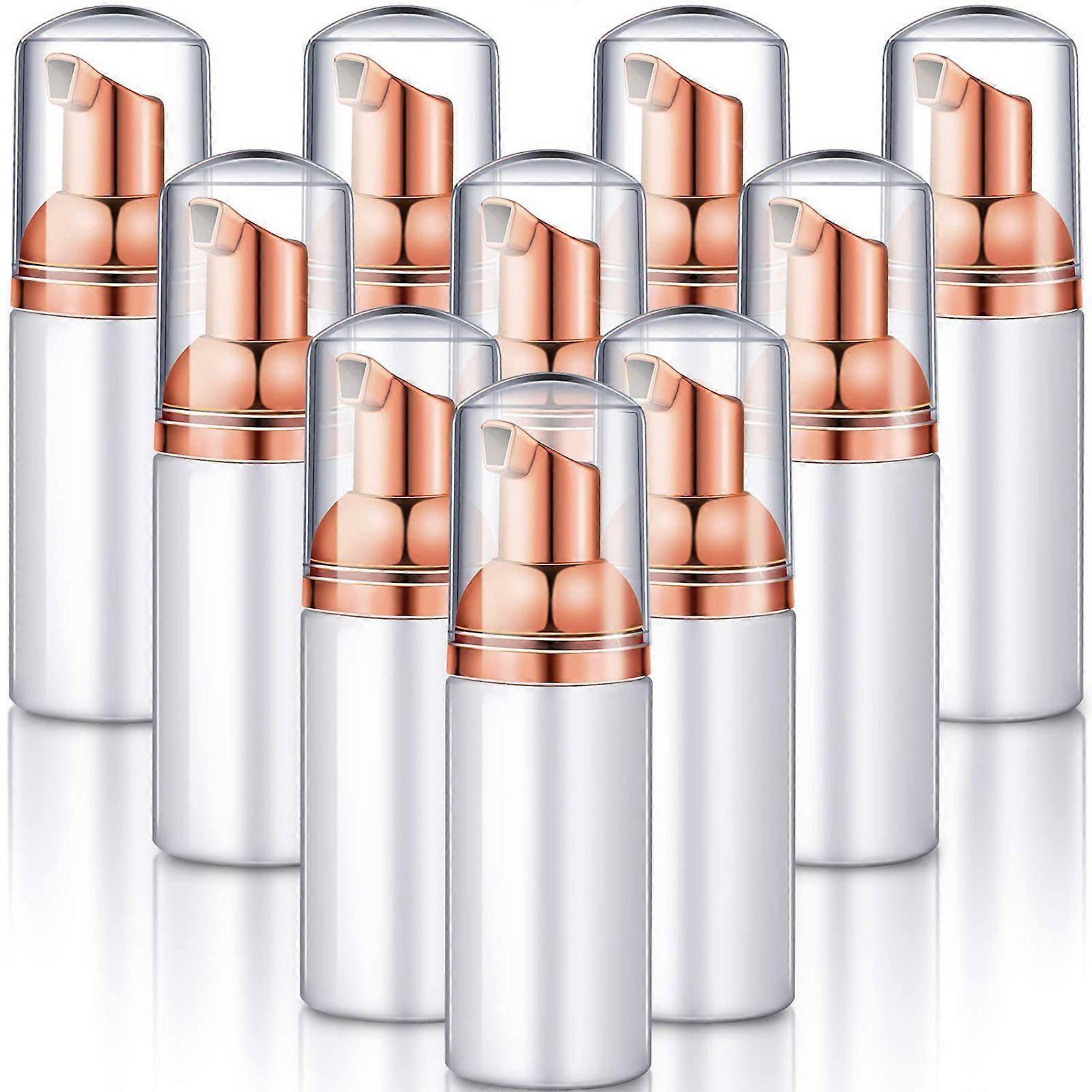 10er-pack Wiederbefüllbare Schaumseifenspender Aus Kunststoff, Mini-größe, Ideal Für Reinigung Und Reisen (kosmetikverpackung, 60 Ml). – Aquaforge