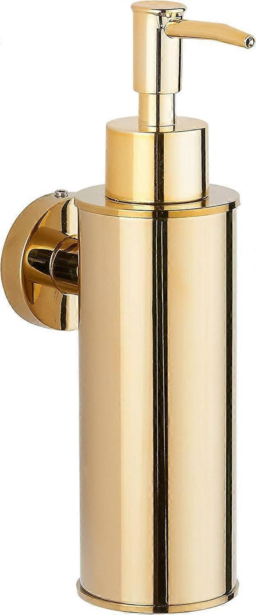 Wandseifenspender Aus Edelstahl 304, Passend Zur Inneneinrichtung (rund, Goldfarben) - Aquaforge
