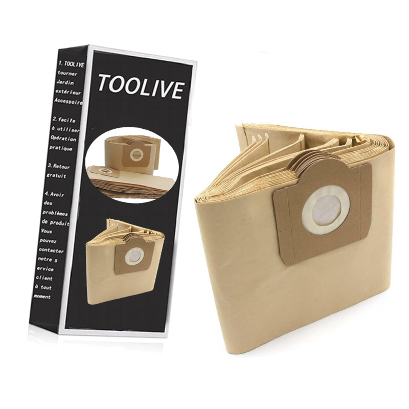Packung Mit 10 Ersatzfilterbeuteln Für Kärcher 6.959-130.0 Wd3 Wd3p Mv3 Staubsauger. Papierfilterbeutel Für Nass- Und Trockensauger, Kompatibel Mit Dem Kärcher Wd3 Aquaforge Modell.